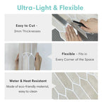 1/10pcs Decorative 3D Wall Panel Peel and Stick Tile Sticker Self Adhesive Kitchen Tile Backsplash Bathroom Wall Sticker 30x30cm