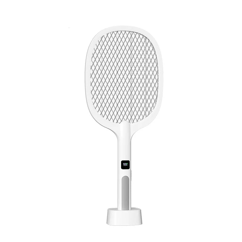 Electric Fly Swatter Handheld Fly Killer and Mosquito Trap Lamp Safe R