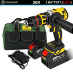 Brushless Electric Drill Cordless Screwdriver 13MM Chuck Impact Drill Wireless With Li-ion Battery Power Tool for Ice Fishing