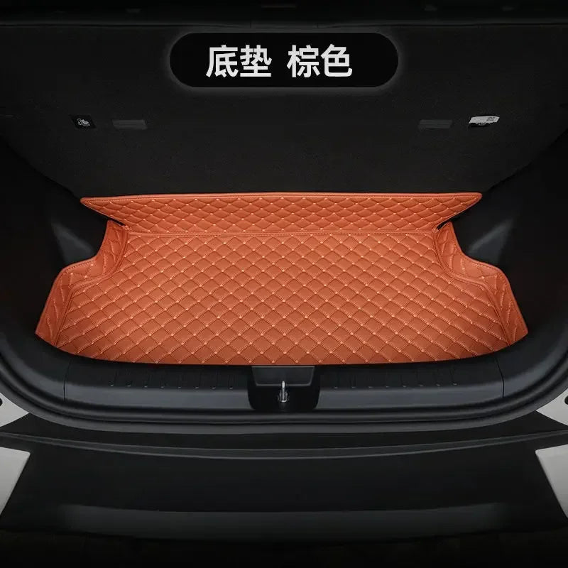 For BYD Dolphin Mini 2025 Custom Car Trunk Mat BYD Seagull Leather Full Coverage Cargo Liner Waterproof Interior Accessories
