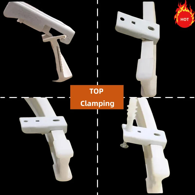 Flexible Ceiling & Wall Mounted Curtain Track Rail Bendable Plastic Steel Design for Bay Windows/Balcony 1-10M White Noise-Free