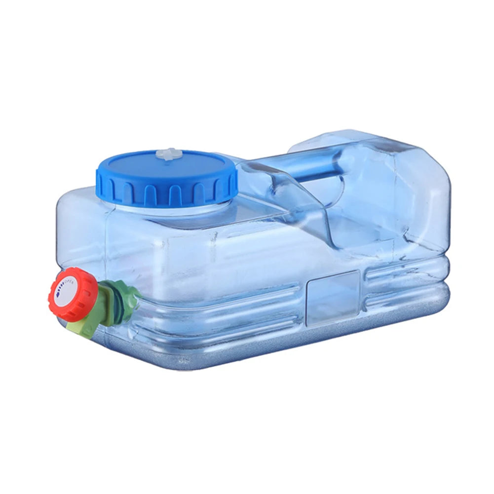 5.5/7.5/10/15L Camping Car Water Container PC with Faucet Water Storage Tank No Leakage Water Storage Bucket for Picnic Travel