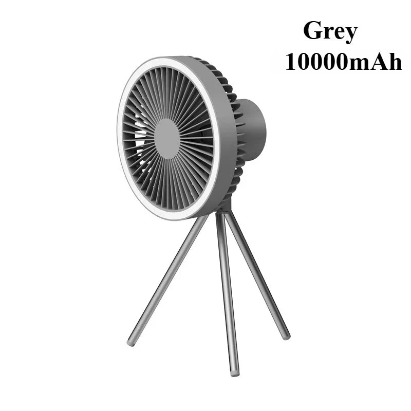 10000mAh 4000mAh Camping Fan Rechargeable Desktop Portable Circulator