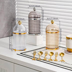 For Dining Room Kitchen Tabletop Countertop Organization Food Storage Canister Modern Coffee Spoon Dessert Fork Holder
