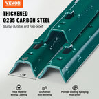 VEVOR Fence Post T-Post Heavy Duty Metal Fence Posts Sturdy Steel Fence Stakes for Garden Yard Lawn Farms & Outdoor Wire Fencing