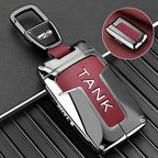Zinc Alloy Car Key Case for Great Wall GWM WEY TANK 300 500 Tank300 Tank500 Remote Cover Bag Shell Keychain Holder Accessories