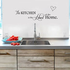 Kitchen Wall Stickers The Kitchen Is Heart Home Wall Stickers DIY Removable Letter Vinyl Wall Art Decals Kitchen Wall Decoration