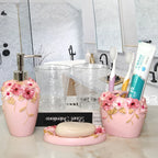 Resin Bathroom Set, Multi Models, Optional, Set of 5 Pieces, Toiletries Kit, Bathroom Accessories