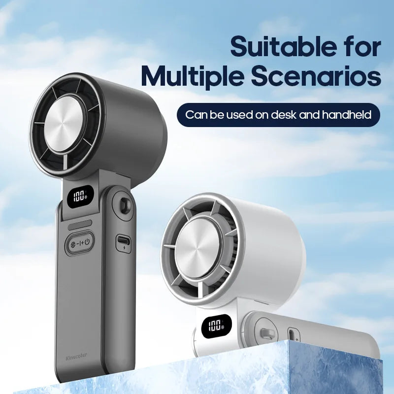 2025 New Outdoor Foldable Portable Handheld Fan Mini Cooling Rechargea