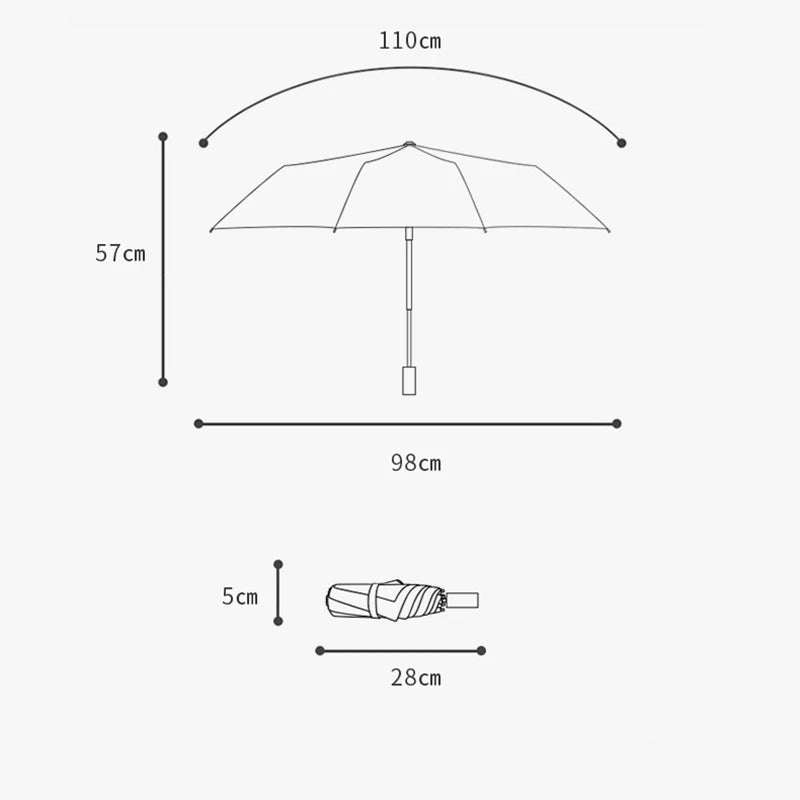 Mini Umbrella Folding Anti UV Rain Sun Umbrella Fashion Portable Windproof Light Women Men Children Parasol Umbrella