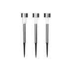 10-24PCS Stainless Steel Solar Garden Light Outdoor Solar Powered Lamp Lanter Waterproof Landscape Lighting Yard Lawn Decoration