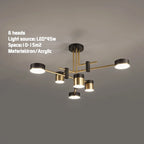 Nordic Chandelier Living Room Restaurant Lamp New Light Luxury Modern Minimalist Dining Room Creative Bedroom Lamp  Home Decor