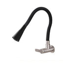 1PC SUS304 Stainless Steel Kitchen Faucet Universal Telescopic Tube Single Cold Tap Wall Mount Thread G1/2'