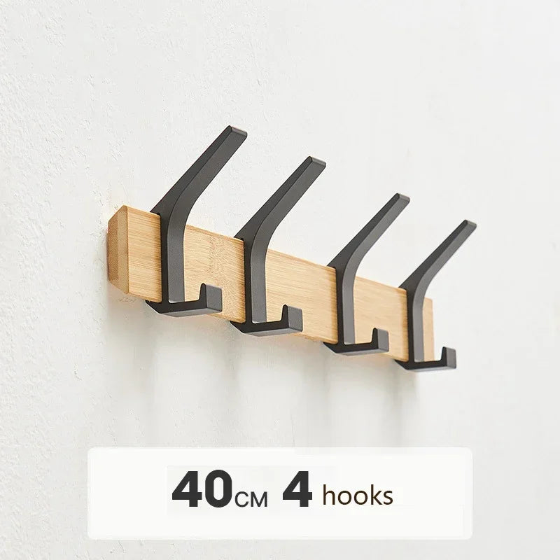 Stylish Nordic Fashion Coat Rack Wall Mount Hanger with Hooks for Clothes Keys Hats Hallway Living Room Furniture Decor