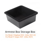 Central Control Storage Box for Tesla Model 3/Y/3+ Modely Juniper Center Console Organizer Tray Armrest Cubby Drawer Accessories
