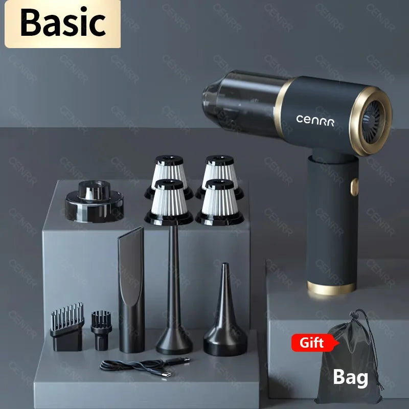 CENRR 210000PA Car Vacuum Cleaner Portable Vacuum Cleaner Mini Powerful Handheld Wireless Cleaner for Blower Home Appliance