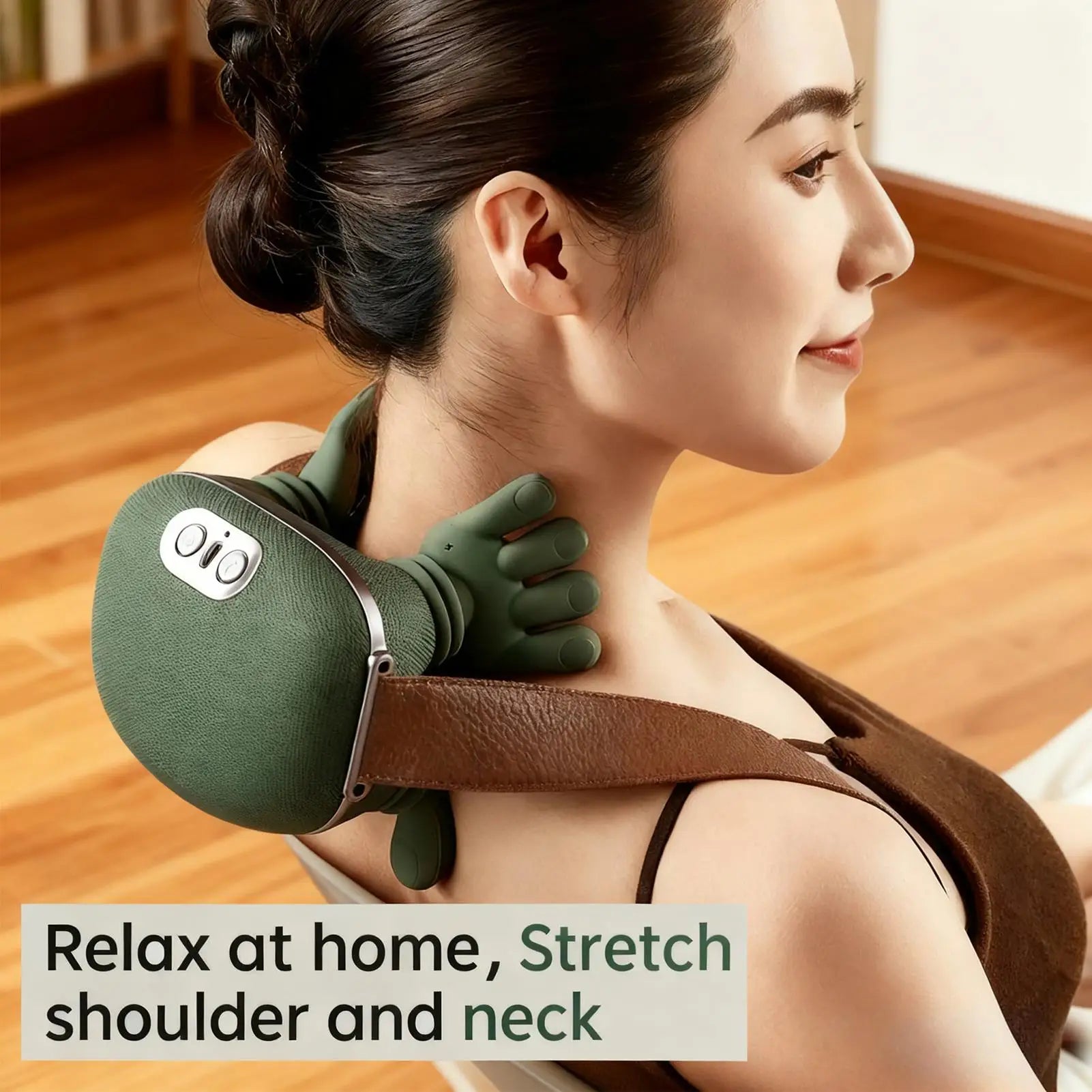 Master Hand Shoulder and Neck Massager Cervical Spine Massager Trapezius Neck Massager Hot Compress Electric Cervical