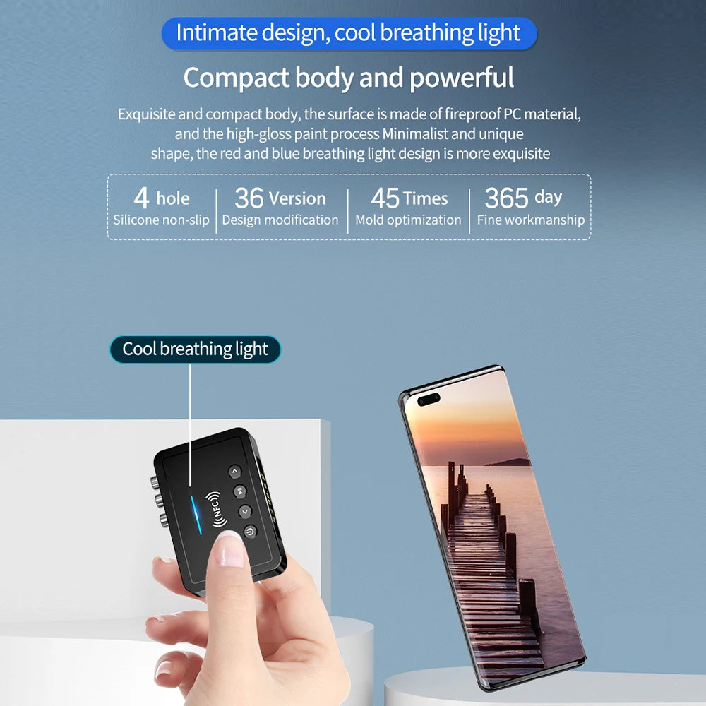 Remote Controller Bluetooth Receiver Transmitter Universal Bluetooth 5.4 Digital Adapter M6 3.5mm AUX/RCA/USB U Disk/TF Input