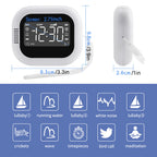 Rechargeable  Vibrating Alarm Clock Wireless Loud Alarm Clock With White Noise Deep Sleep Digital Travel Clock Snooze Function