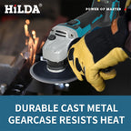 HILDA 125mm Brushless And Brushed Angle Grinder Cordless Grinding Machine Cutting Woodworking Power Tool For Makita 18V Battery