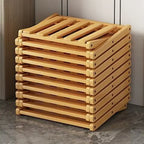 Multi Layer 5/6/7/8/9 Layer Simple Breathable Shoe Shelf Multifunctional Foldable Shoes Shelf Cabinet Simple Bamboo  Saves Space