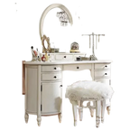 Modern Mirror Dresser Eithe Girl Makeup Luxury Women Wooden Dressing Table Storage White Large Coiffeuse Nordic Home Furniture