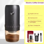TINSOL 1800mAh Electric Coffee Bean Grinder 40 Speed External Adjustable Home Rechargeable Grinder Convenient Home Coffee Maker