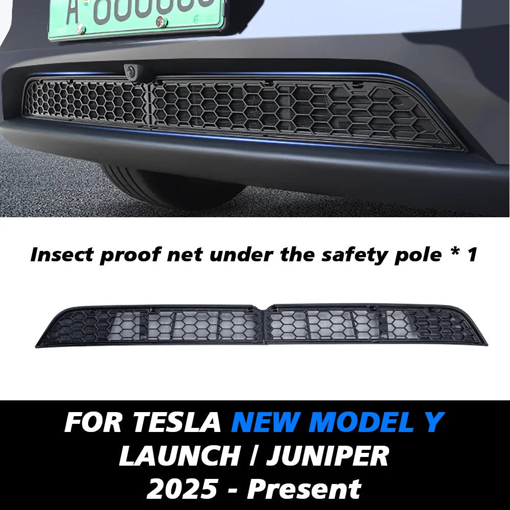 Tesla New Model Y 2025 (Juniper) Lower Bumper Anti-Insect Net | Dust Proof Inner Vent Grille Cover