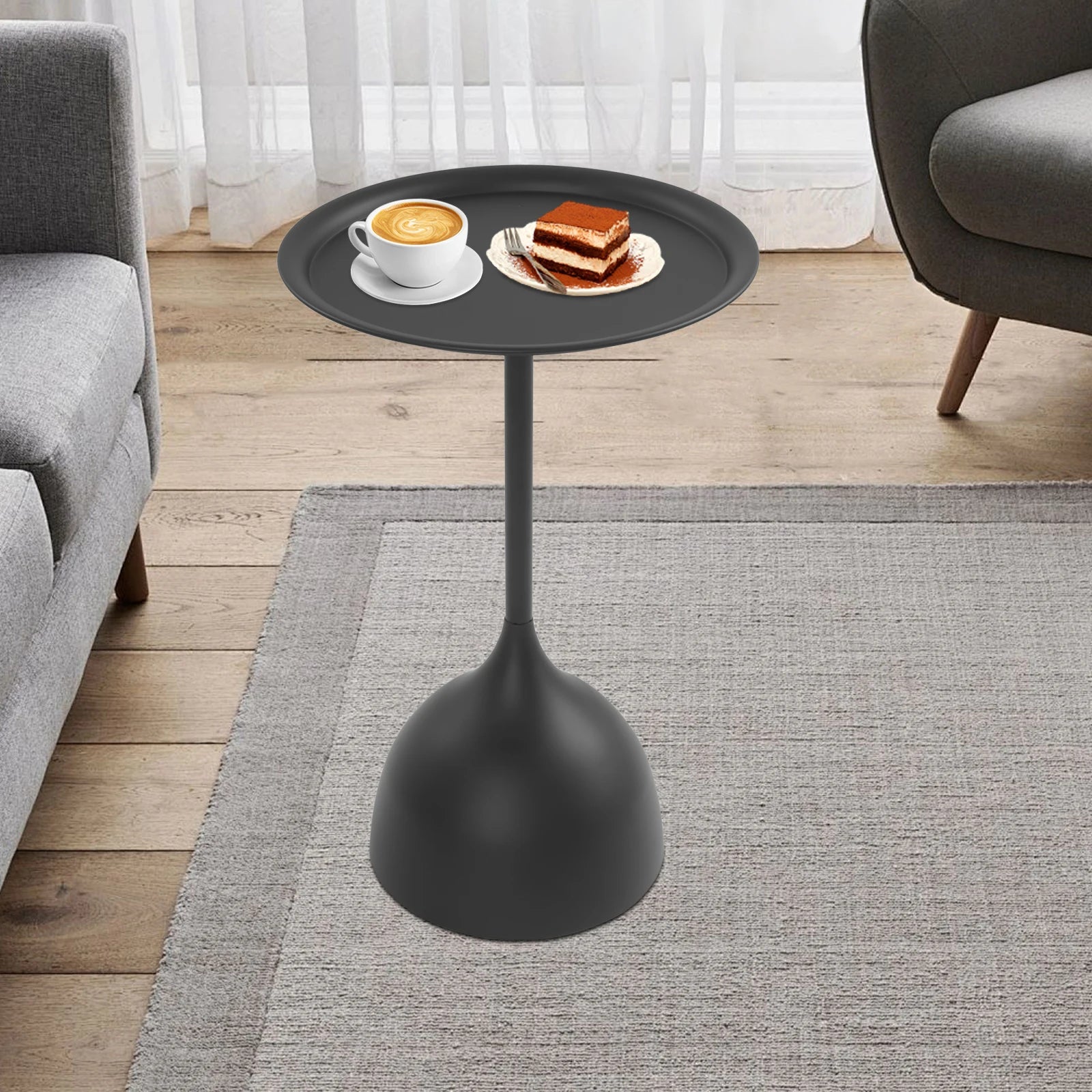 Modern Round Side Table for Living Room