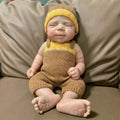 NPK 18inch Platinum Silicone Baby Doll - Pascale Girl Real Weighted 3000G with Pacifier Solid Mouth Open Design Collectible