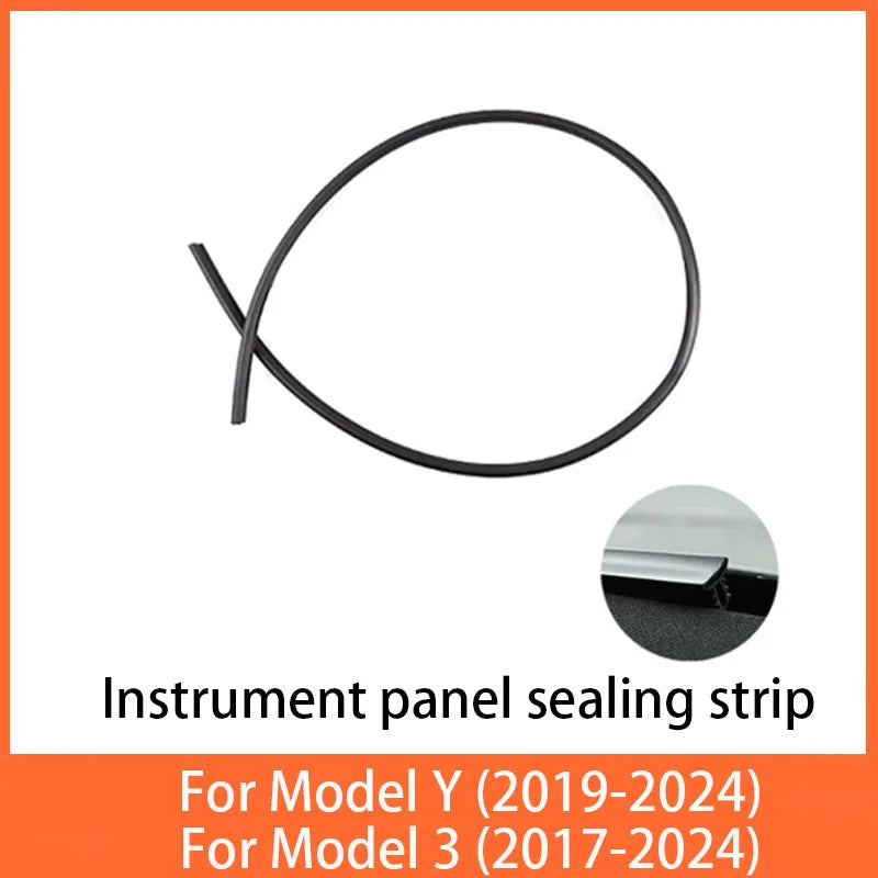 Door Seal Soundproof Kit For  Tesla Model 3 Y  2017-2025 Rubber Weather Draft Seal Strip Wind Noise Kit Front Trunk Cover Strip