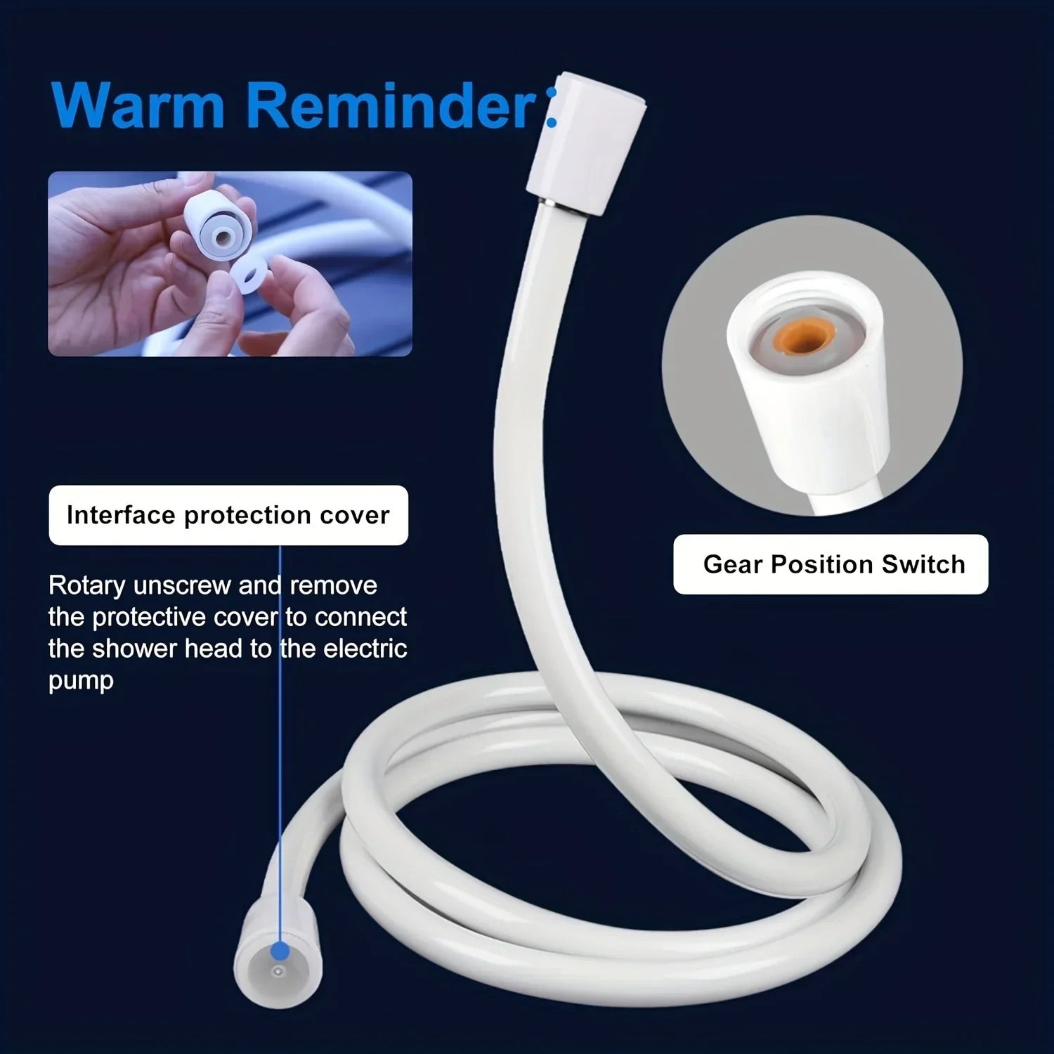 Portable USB Rechargeable Shower Head