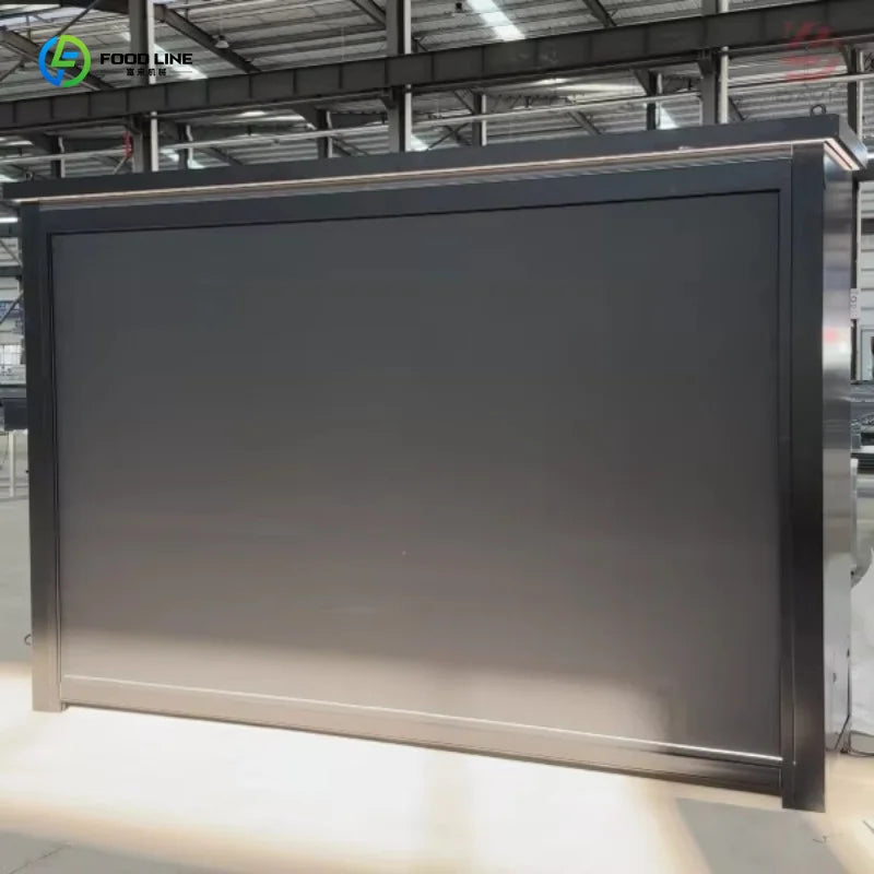 Customized lightweight durable outdoor kitchen island aluminum frame design equipped with sink and storage cabinet