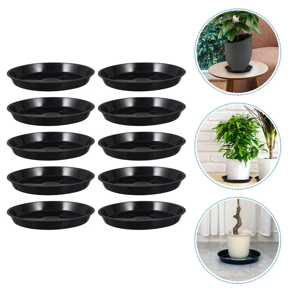Plastic Flowerpot Bases Waterproof Plant Saucers Excess Water Collector Potted Plant Trays Gardening Trays Plant Pot Plates