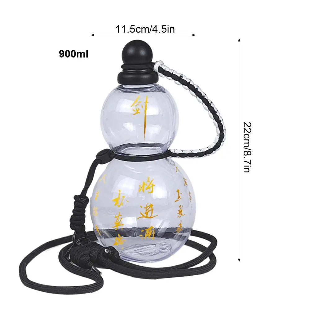 Unique Chinese Retro Gourd Bottle - 900ml Water Cup