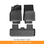 Extended Floor Mats for Tesla Model Y 2025+ Juniper 2025 All-Weather TPE Lengthen and Widen Waterproof Non-Slip Cargo Liners