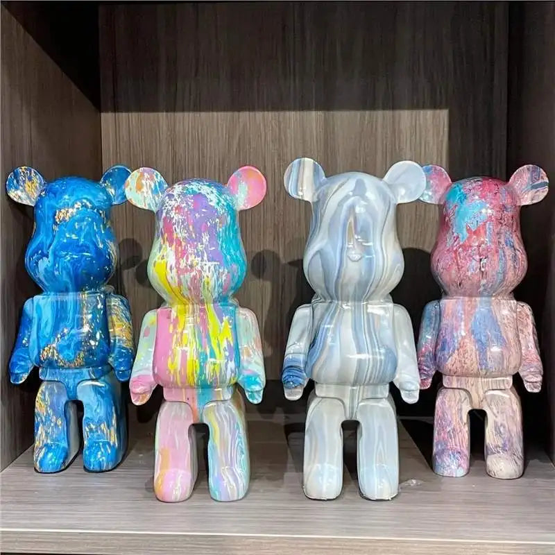 28-35CM Bear Figurines Home DecorationAccessories Modern Stvle Desk DecorationNordic Home Decor Living Room DecorationStatue