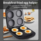 Electric Pancake Pan - Non-stick Coating, Physical Anti-stick Design, Suitable for Breakfast Omelette, Pizza, Cheese Bread