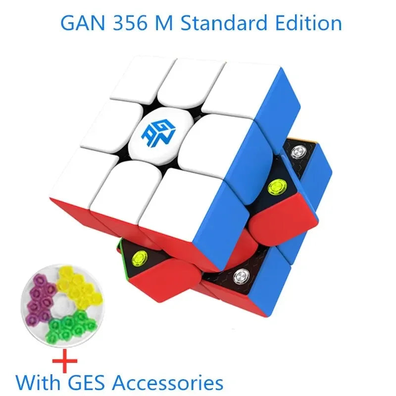 GAN 356 M UV 3x3 Magnetic Speed Cube - Stickerless Puzzle
