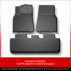 LUCKEASY For Tesla Model Y Floor Mat TPE Waterproof Wear-resistant Protective Mat Model 3 Foot Pad Car Interior Accessories