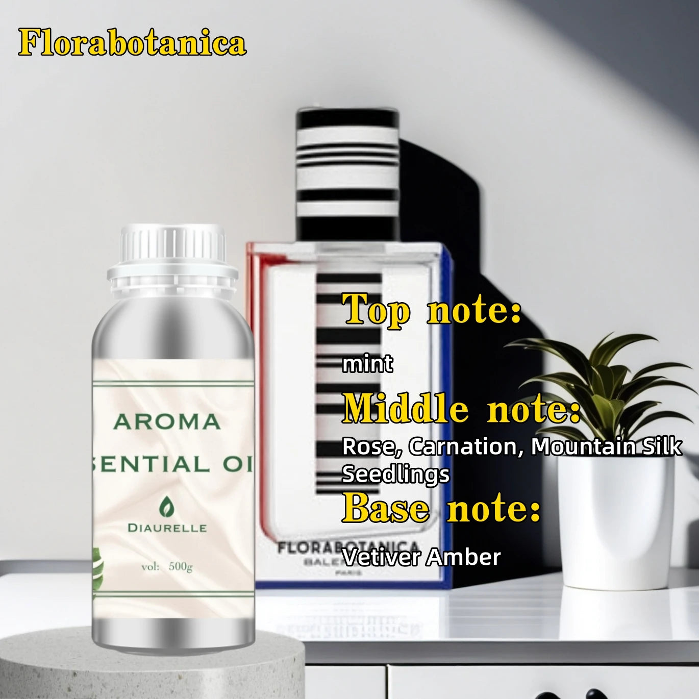 Diaurelle Hotels 500ML Long-Lasting Perfume Oil for Diffuser Hotel Home Air Freshener Strong Refreshing Aroma