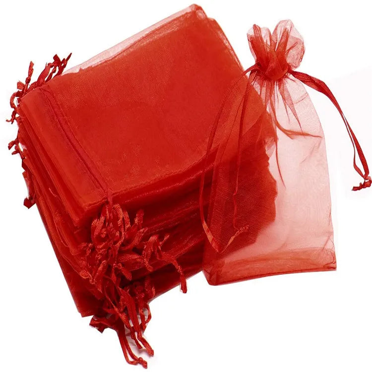 50/100Pcs Fruit Protection Netting Bags with Drawstring Reusable Grape Grow Bags Strawberry Cover Mesh Bags for Pest Control