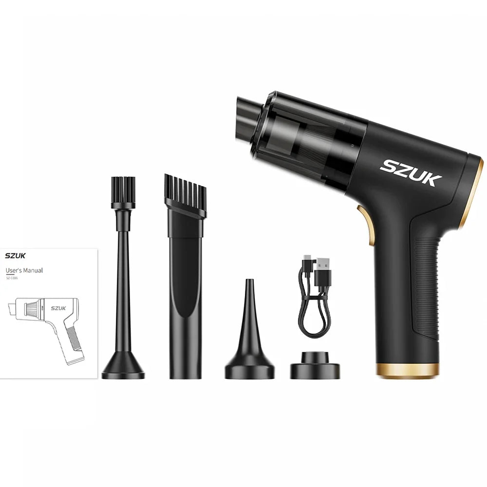 SZUK 780000PA Powerful Vacuum Cleaner Mini Cordless Portable Car Vacuum Cleaner for Home Appliance Handheld Blower Car Cleaner