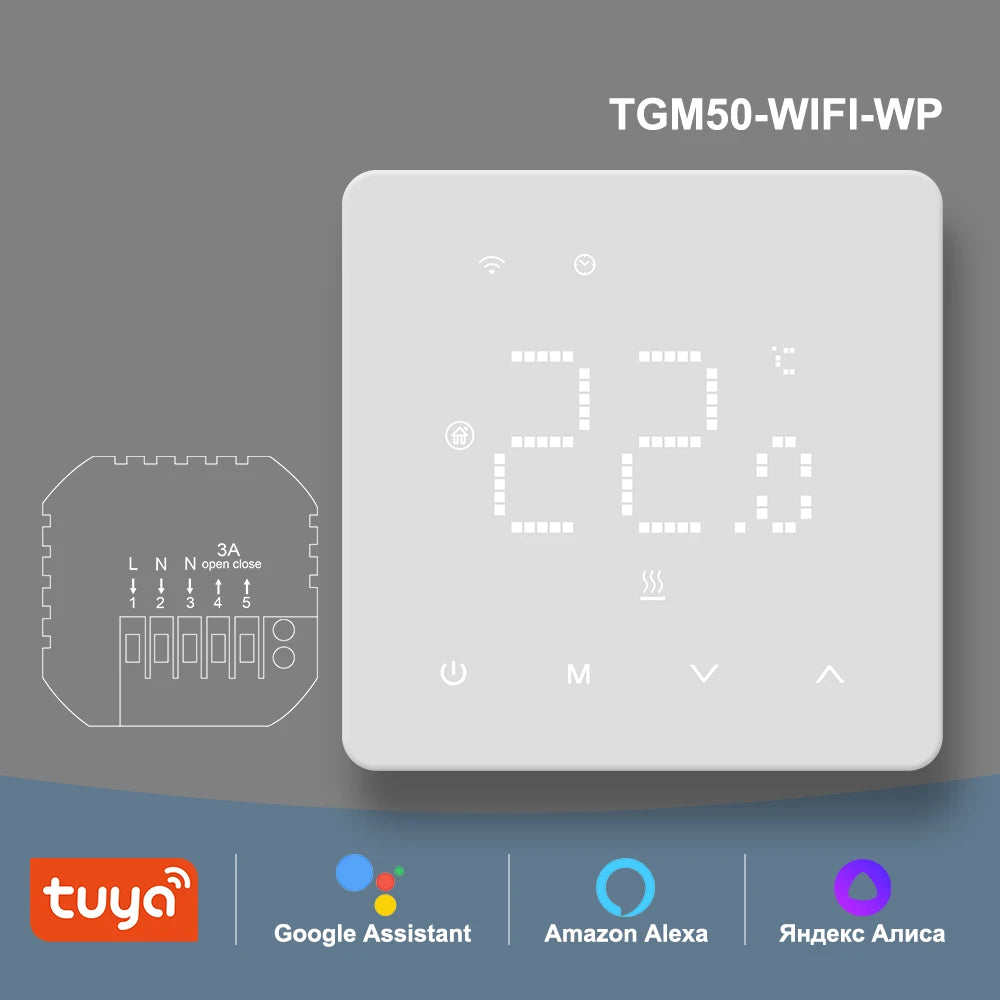 Beok WIFI Thermostat Tuya Smart Home Electric Heating Warm UnderFloor Gas Boiler Digital LED Temperatur Controller Alice Alexa
