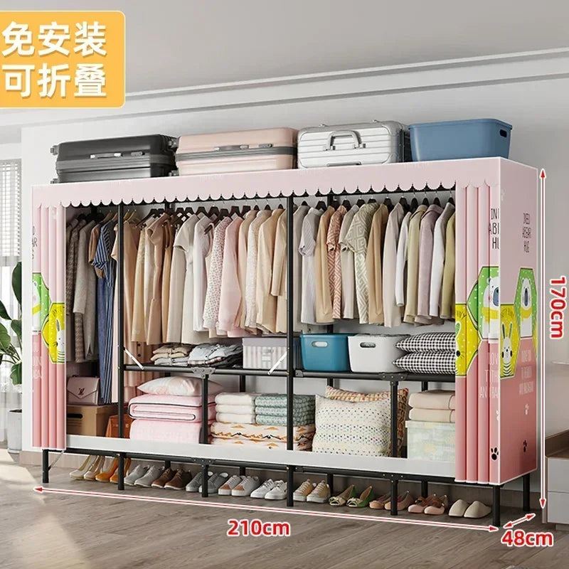 Storage Locker Dressers Folding Portable Cabinets Living Room Garden Furniture Set Clothes Closet Wardrobe Organizers Versatile