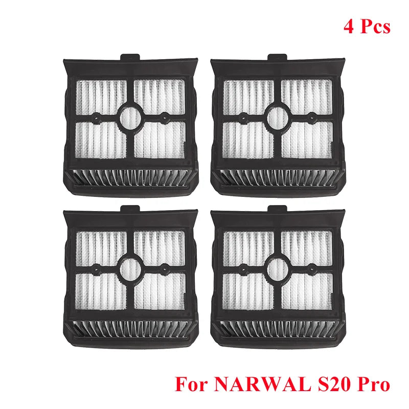 For Narwal S20 Pro Cordless Vacuum Cleaner Spare Parts Main Side Brush Hepa Filter Mop Pad Dust Bag Replacement Accessories