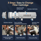 BROVA high flow commercial/household water purifier 5500L/H 0.01μm PVD