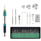 New DIY Carving Tool Electric Engraver Pen Handheld Rechargeable Jewelry Engraving Machine Anti-Slip Etching Pen for Metal Glass