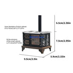 Q0KB Realistic Kitchen Stove Furnishings Set Furniture Play Doll House Decoration