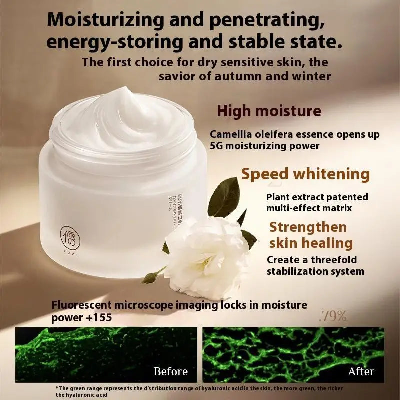 RUYI Facial Cream Camellia Tender White High Moisturizing Hydrates moisturizes, nourishes repairs sensitive skin Care Face Cream